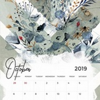Self-Adhesive Art Calendar - October by Victoria Borges