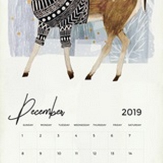 Self-Adhesive Art Calendar - December by Victoria Borges