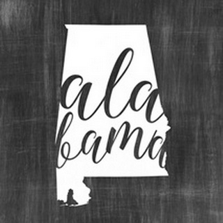 Home State Typography - Alabama