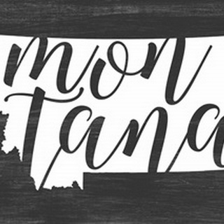 Home State Typography - Montana