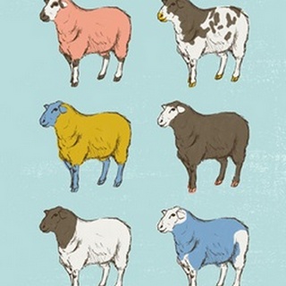 Mid Century Farm - Sheep - Neutral