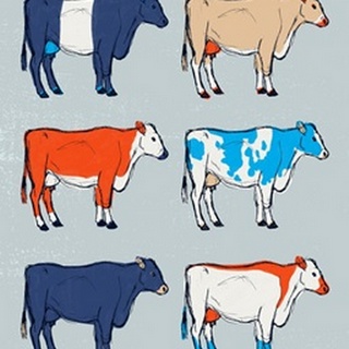 Mid Century Farm - Cattle - Bold