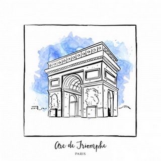 Arc de Triomphe - Brushstroke Buildings