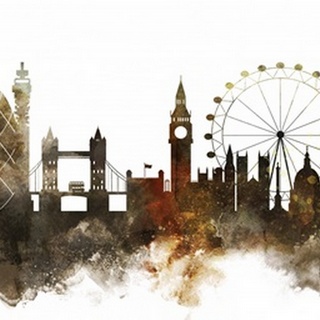 London Watercolor Cityscape II