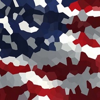 United States Flag - Abstract Geometric
