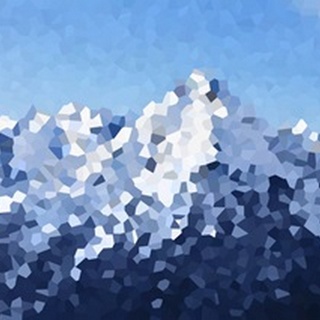 Snow Caps - Abstract Geometric