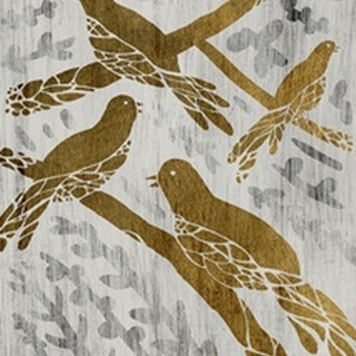 Four Calling Birds - Gold Leaf Holiday