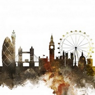 London Watercolor Cityscape